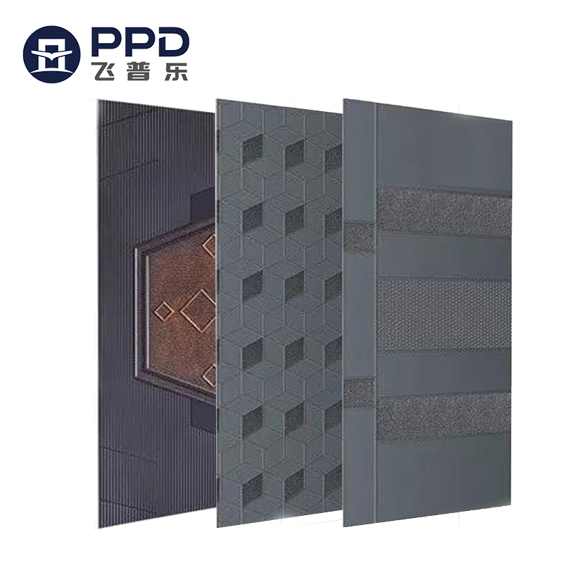 Wrought Iron Door Plate Steel Metal Door Design Embossed Steel Door Skin