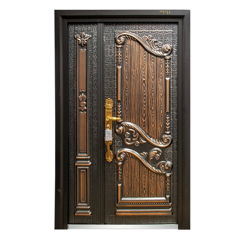 Villa Luxury Exterior Doors High Quality Cast Aluminum Doors Safety Steel Doors Hot Selling in the Market