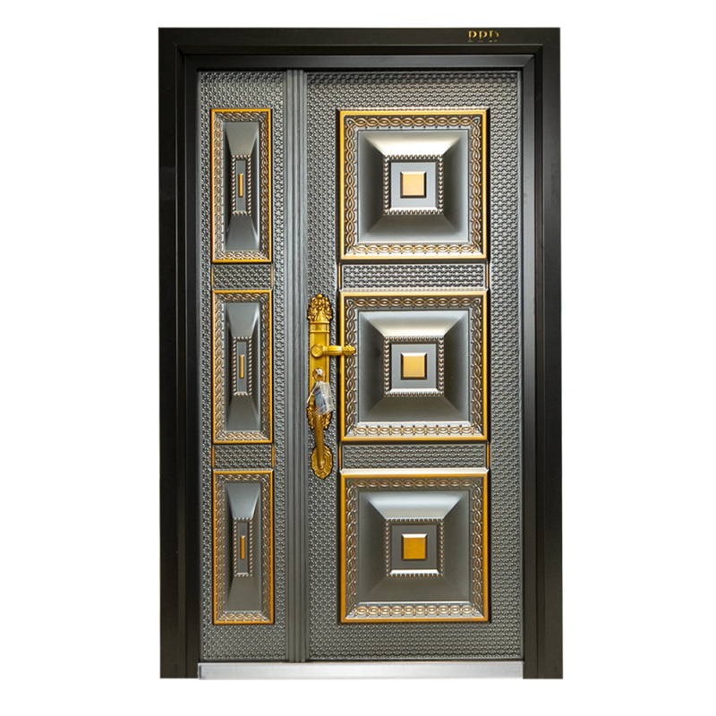 Villa Luxury Exterior Doors High Quality Cast Aluminum Doors Safety Steel Doors Hot Selling in the Market