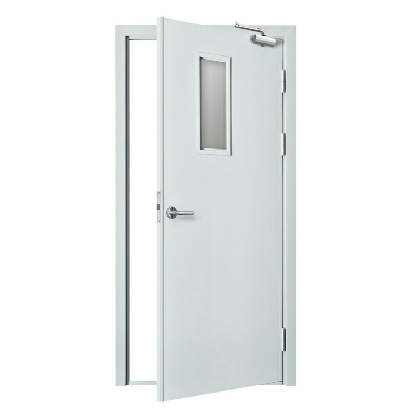 Most Popular Best Quality Fire Rated Doors Whit Color Simple Design Steel Fire Proof Doors