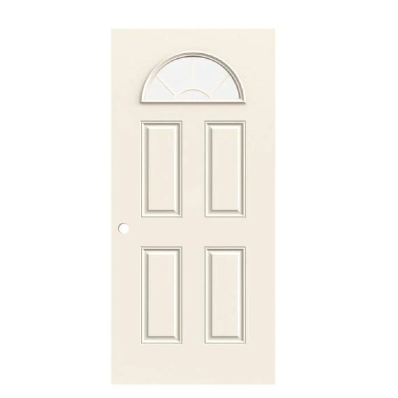 white color modern house design exterior decorative steel door interior style american door with glass