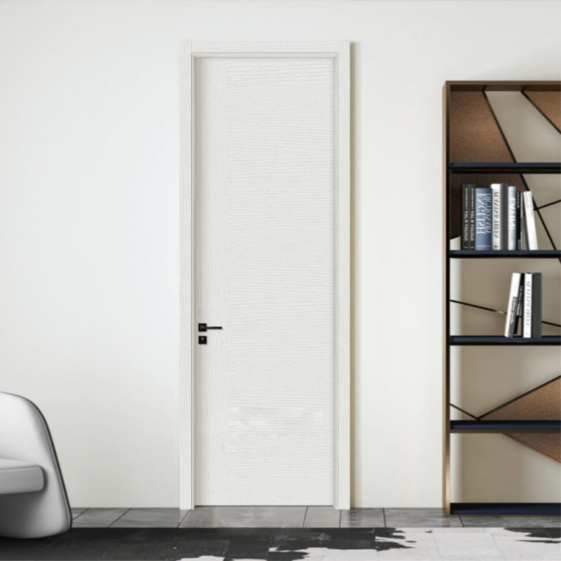 PPD Fashion Interior Economic White Primer Wood Flat Moulded Door Hot Selling Doors