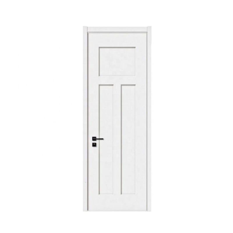 PPD Simple Internal White Primer Wooden Texture MDF Door Honeycomb Core Moulded Door