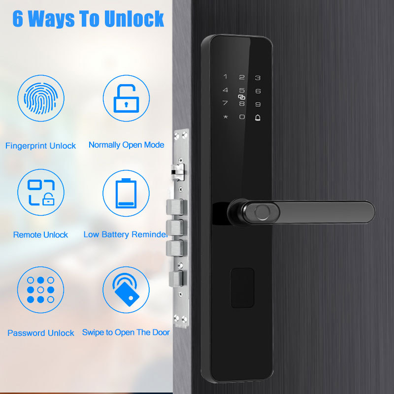 Smart Lock For Exterior Gate Steel Door Open The Door Without Waiting And Keys Commercial Fingerprint Smart Lock