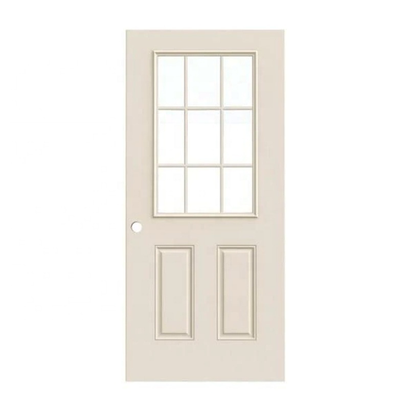 High Quality MDF Panel American Entry Doors Modern Design Top Selling Metal Safety Doors for Houses