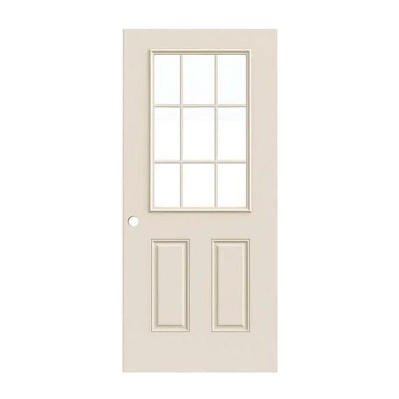 High Quality MDF Panel American Entry Doors Modern Design Top Selling Metal Safety Doors for Houses
