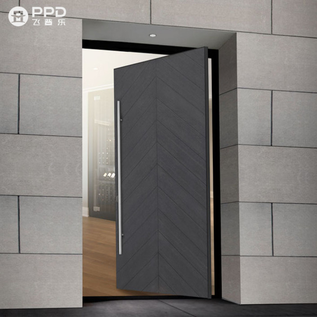 PPD China Wholesale Price Customized Size Front Main Entrance Pivot Doors for Channel Hotel