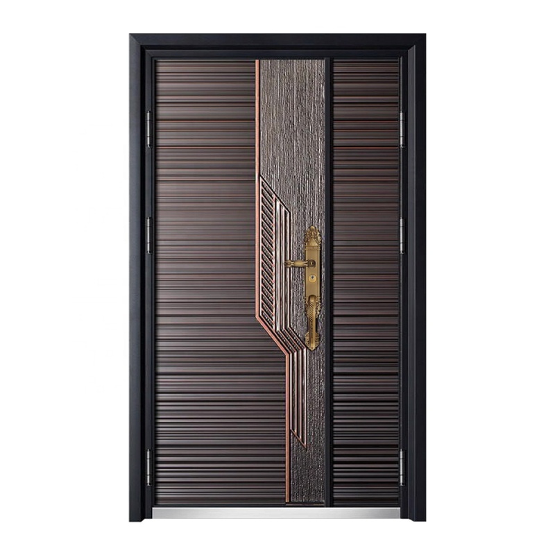 Villa Doorway Opulence Range Exterior High-Grade Iron Portal with Refined French Elements, Secure Lock Technology