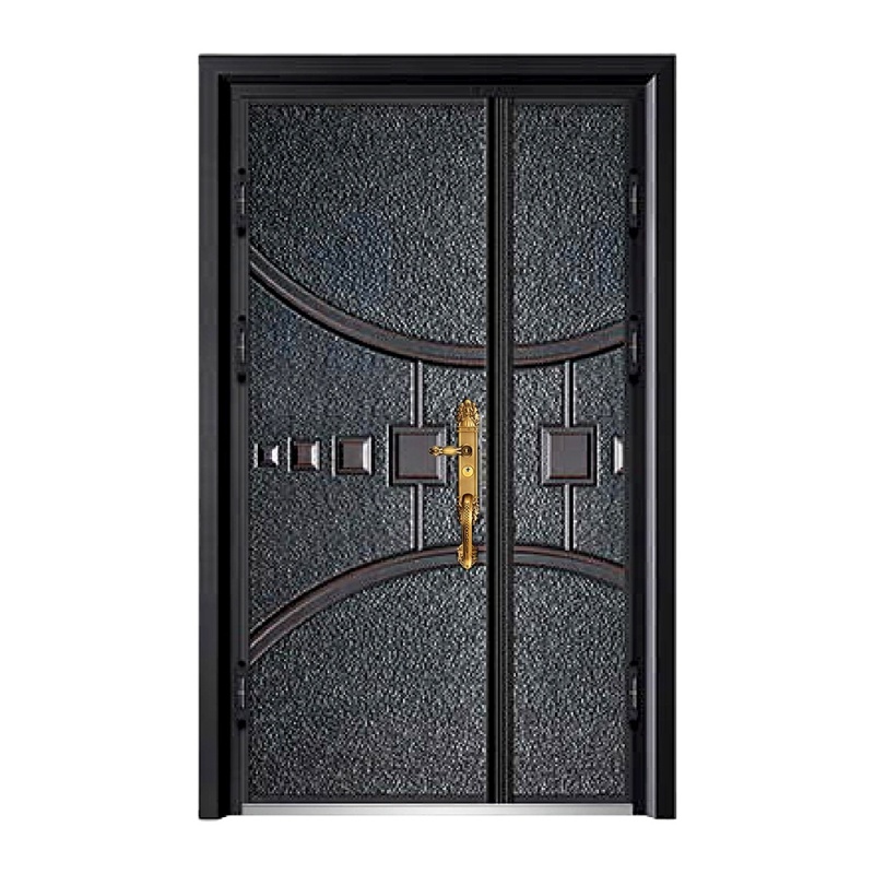 Villa Doorway Opulence Range Exterior High-Grade Iron Portal with Refined French Elements, Secure Lock Technology