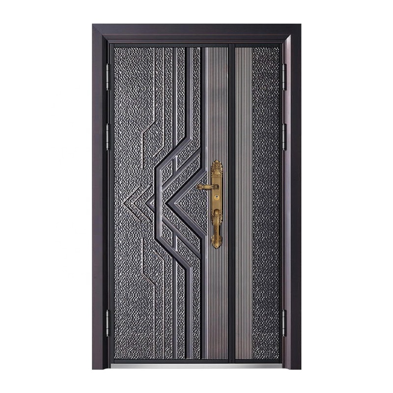 Villa Doorway Opulence Range Exterior High-Grade Iron Portal with Refined French Elements, Secure Lock Technology
