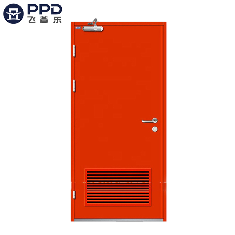 Market Top Selling Modern Style Commercial Fire Steel Doors Red Design Special Fire Rated doors for Exit
