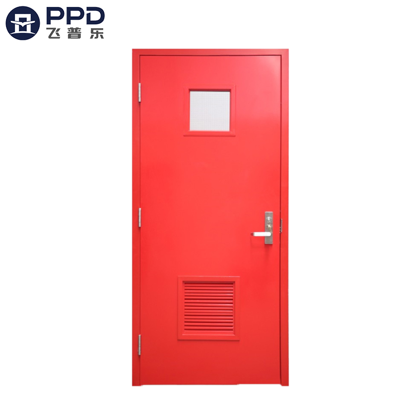 Market Top Selling Modern Style Commercial Fire Steel Doors Red Design Special Fire Rated doors for Exit