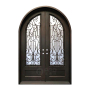 superior in quality european security home arched single double main entrance front entry wrought iron door