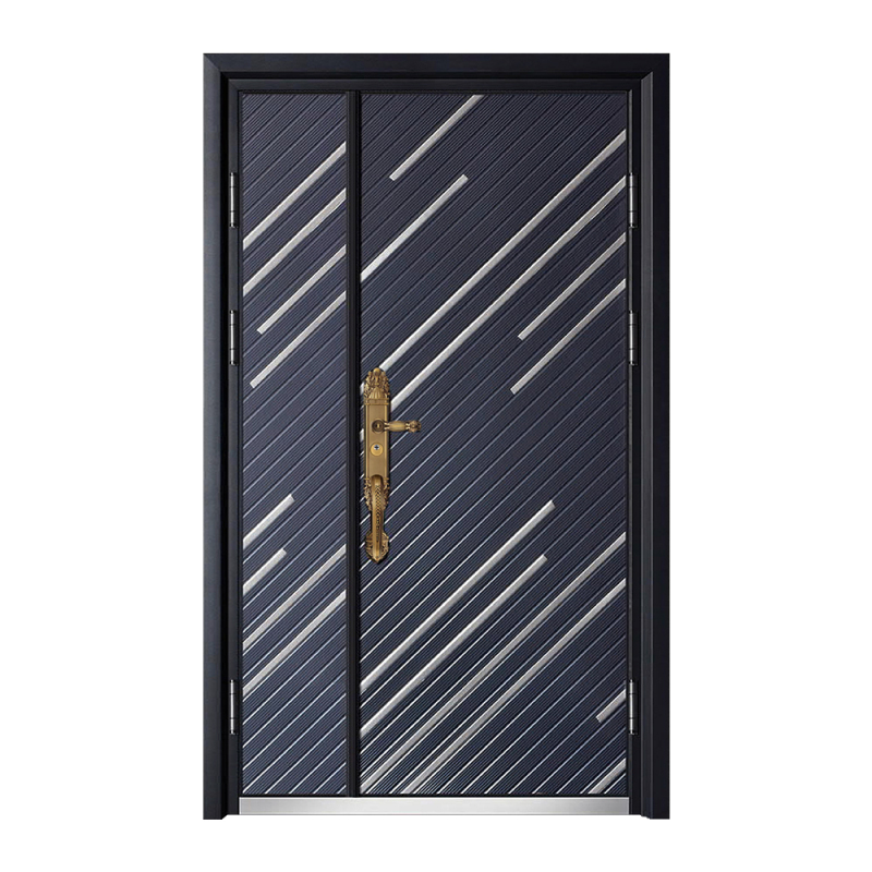 Yongkang Factory Supply Cast Aluminium Door Aluminium Double Leaf Door Aluminium Entrance Door With Designs