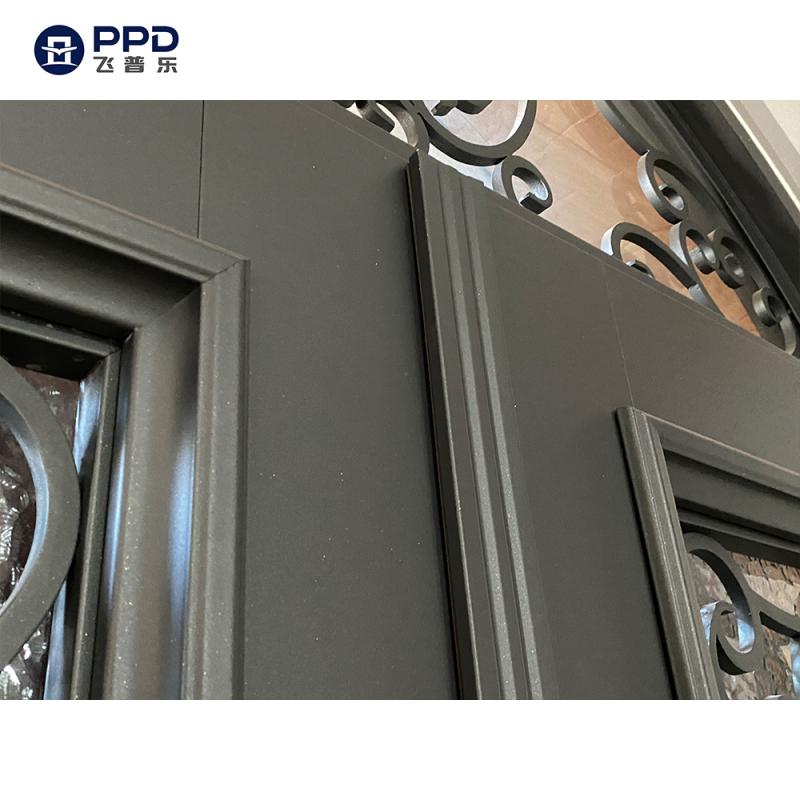 Professional Manufacturer Wrought Iron Doors Double Exterior wrought iron entrance door