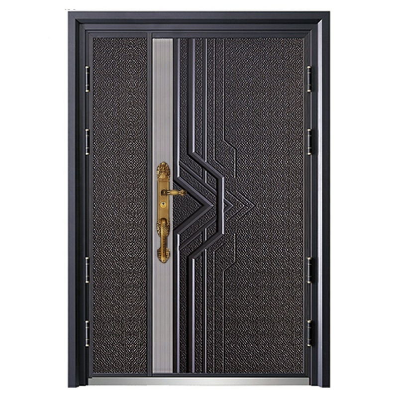Villa Luxury Exterior Entrance Main Front Door French Entrance Security Door Cast Aluminum with Security Door