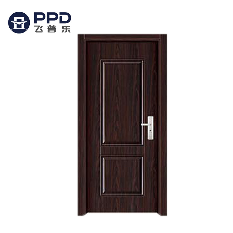 factory price made in china modern house exterior front entry door designs american security entrance black steel doors