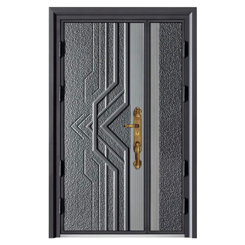 villa luxury exterior entrance main front door french entrance security door cast aluminum with security door