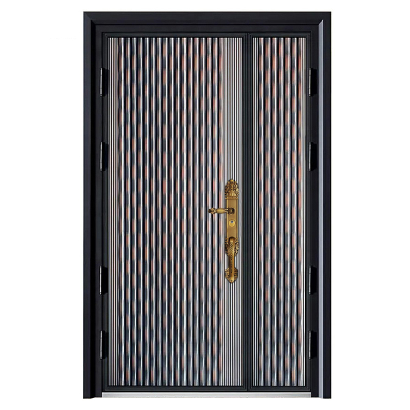 villa luxury exterior entrance main front door french entrance security door cast aluminum with security door