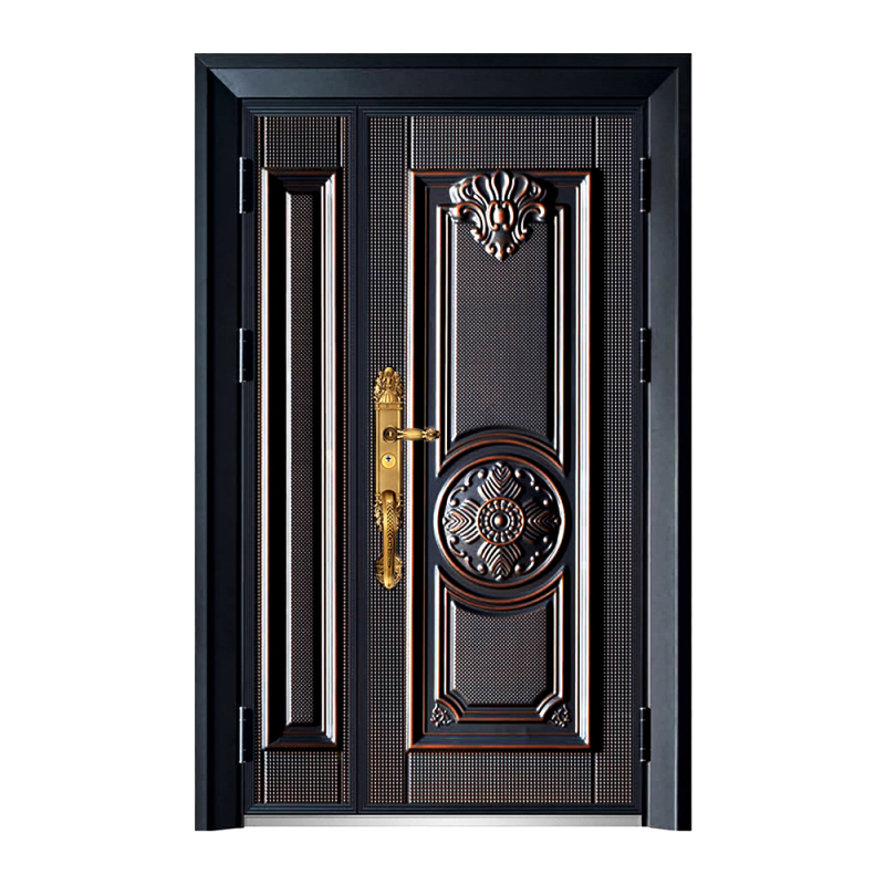 Villa Used High Quality Safety Aluminum Doors Elegant Design Popular Selling Steel Cast Doors for Entrance