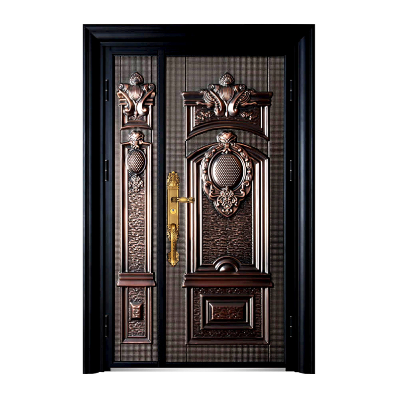 Villa Used High Quality Safety Aluminum Doors Elegant Design Popular Selling Steel Cast Doors for Entrance