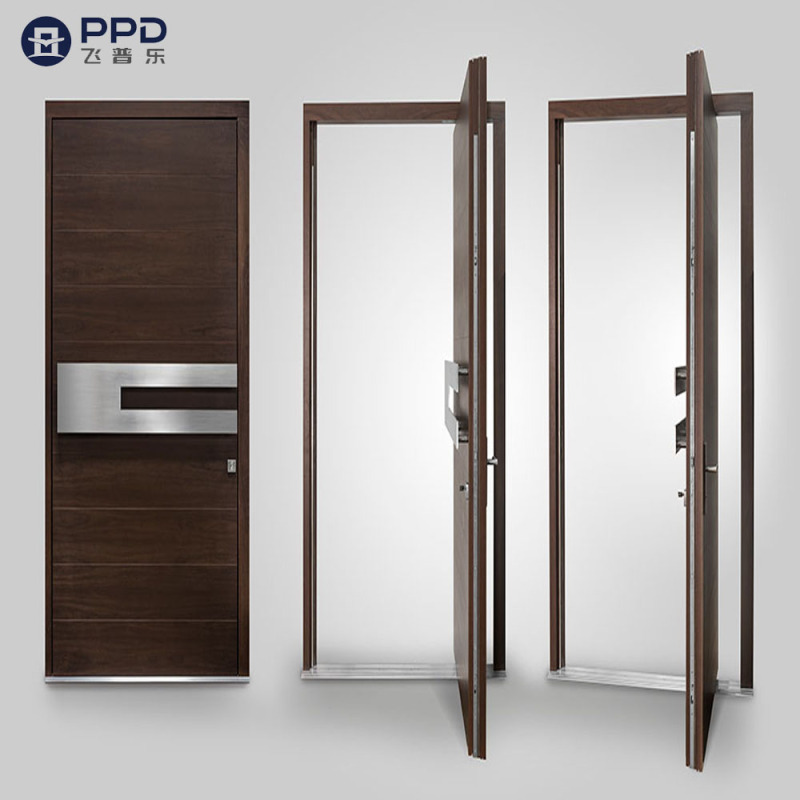 PPD Professional Producer of Doors China Villa Hotel Front Entrance Pivot Doors Extra High Extra Wide Size