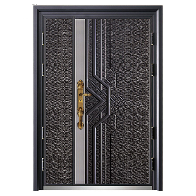 West Africa Market Targeted Professional Manufacturer Luxury Designs Weatherproof Cast Aluminum Doors for Residential