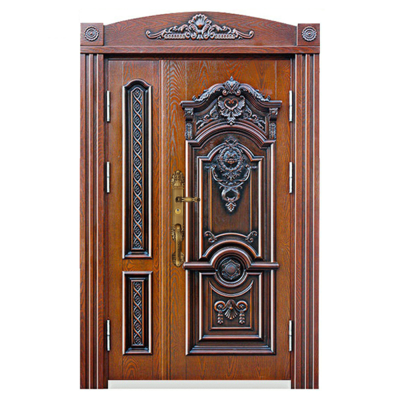 West Africa Market Targeted Professional Manufacturer Luxury Designs Weatherproof Cast Aluminum Doors for Residential