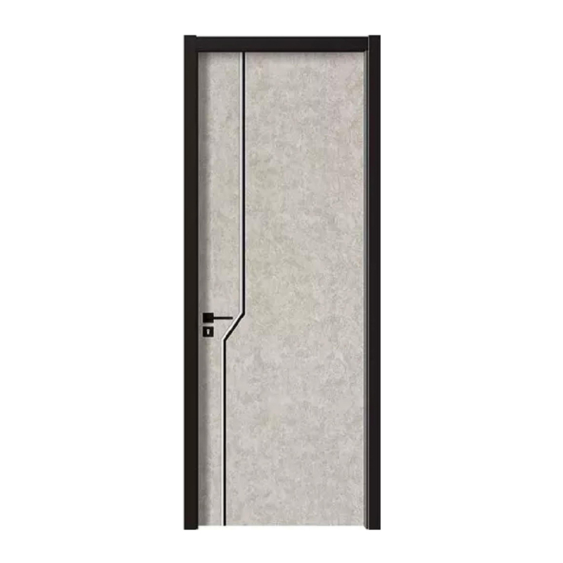 Waterproof Polish Panel Prehung Modern Design Interior Room Plastic Composite WPC Dubai Use Wooden Door For House