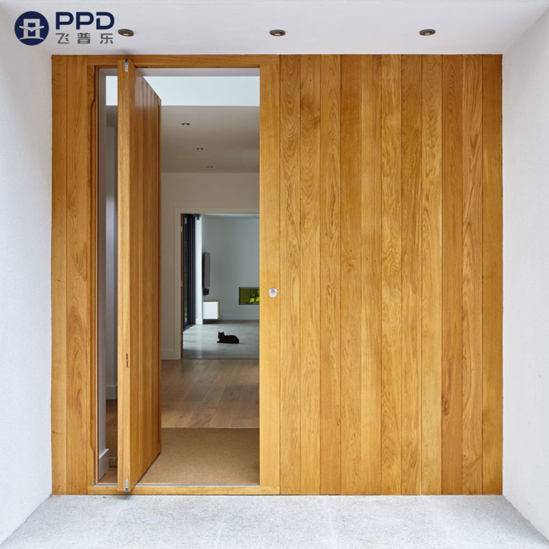 China top manufacturer custom high quality steel pivot external security doors for house metal front entry exterior door