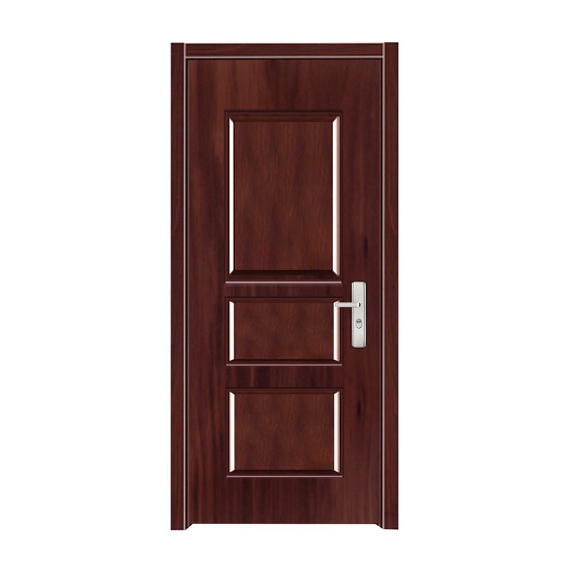 Popular Style Specialized Design American Iron Doors Brown Color Customized Security Steel Doors for Home