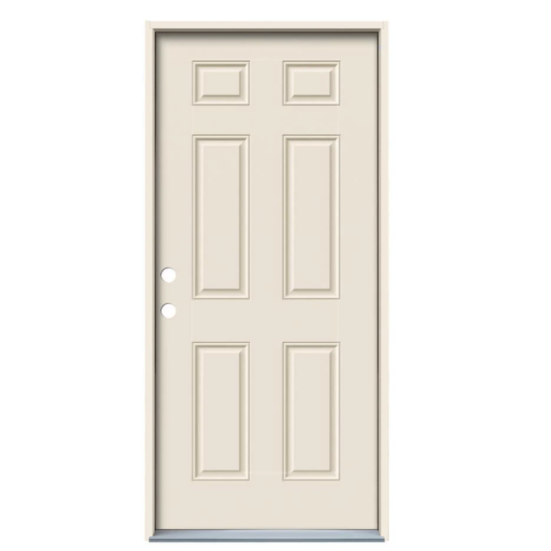 Popular Style Specialized Design American Iron Doors Brown Color Customized Security Steel Doors for Home