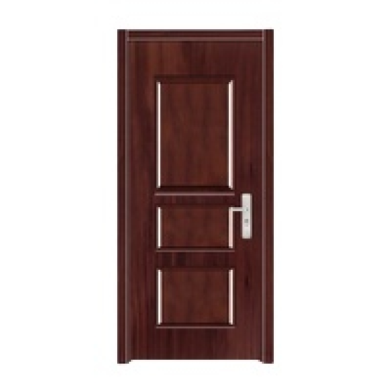 Popular Style Specialized Design American Iron Doors Brown Color Customized Security Steel Doors for Home