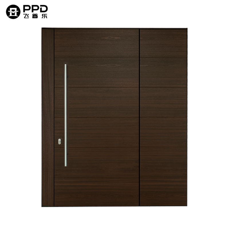 Wholesale Entry Modern Exterior Main Front Iron Double Entrance Security Metal Iron Glass New Steel Modern aluminum Pivot Door