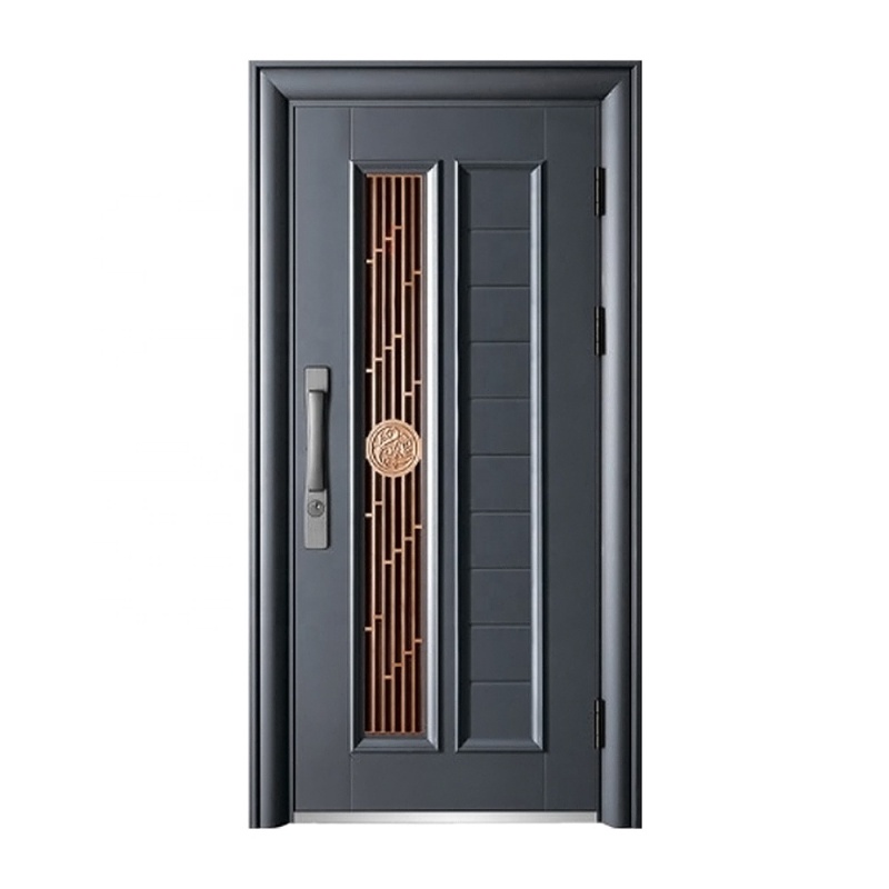 Quality Designer Style Intelligent Gate Energy Efficient Smart Steel Door for Apartment.