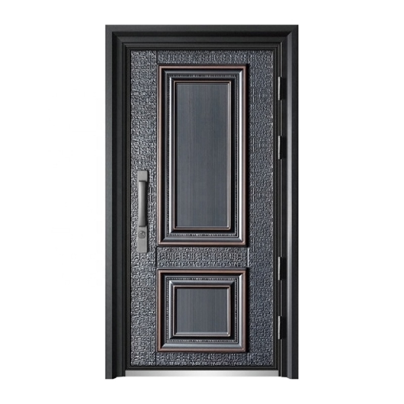 Contemporary Style Exterior Gate Waterproof Steel Security Door Cold-rolled Sheet Steel Nigeria.