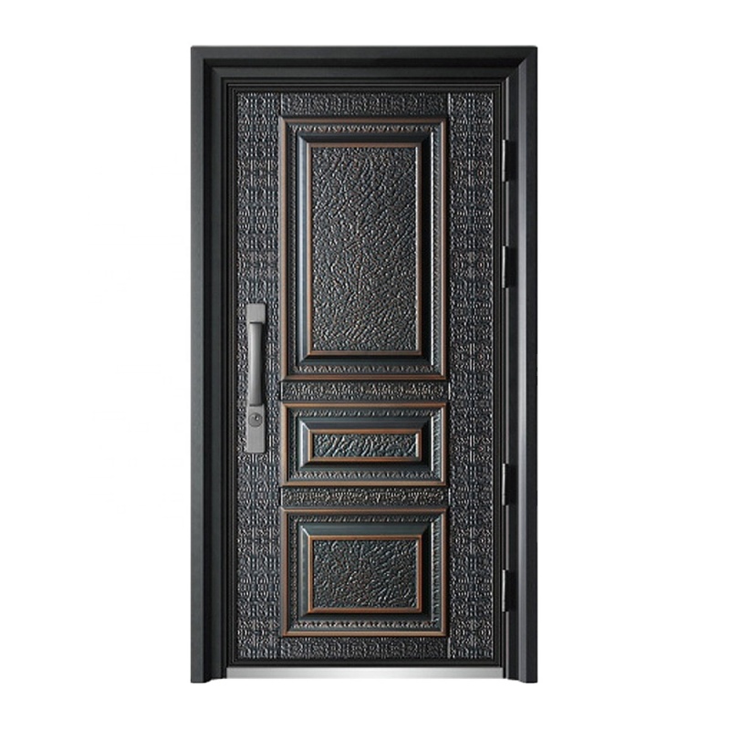 Contemporary Style Exterior Gate Waterproof Steel Security Door Cold-rolled Sheet Steel Nigeria.