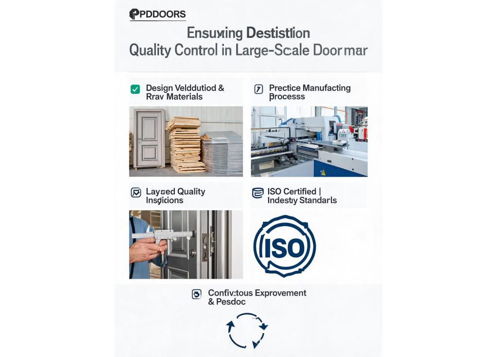 What quality control processes ensure consistency in large-scale door manufacturing?