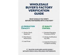 What should a wholesale buyer verify regarding a factory's production capacity and quality control processes?