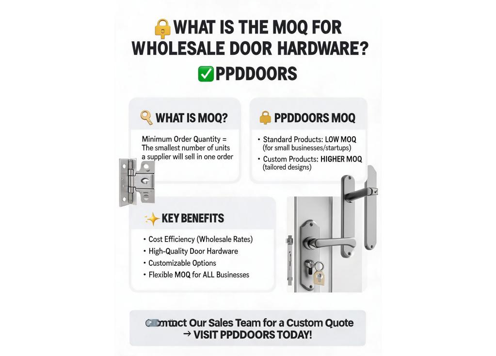 What is the minimum order quantity for wholesale door hardware accessories?