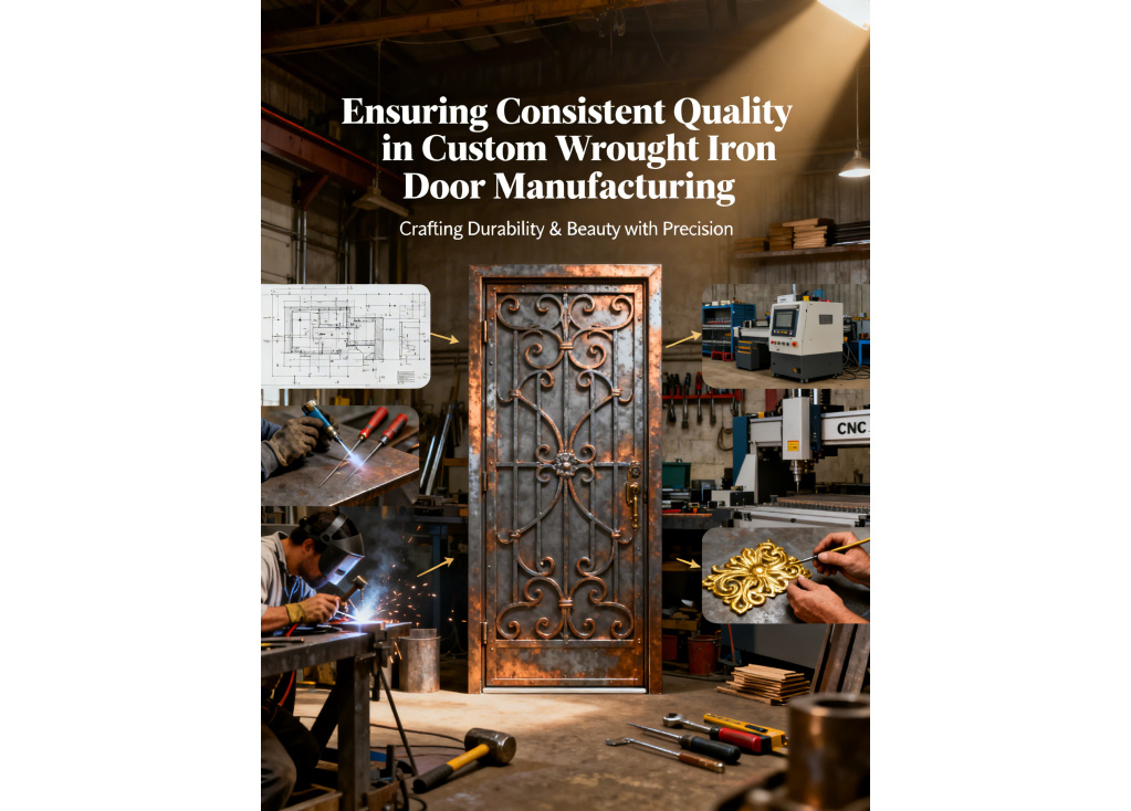 How to ensure consistent quality in custom wrought iron door manufacturing?