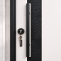 White Matte Steel Security Door with Multi Lock for Residential Villa Project