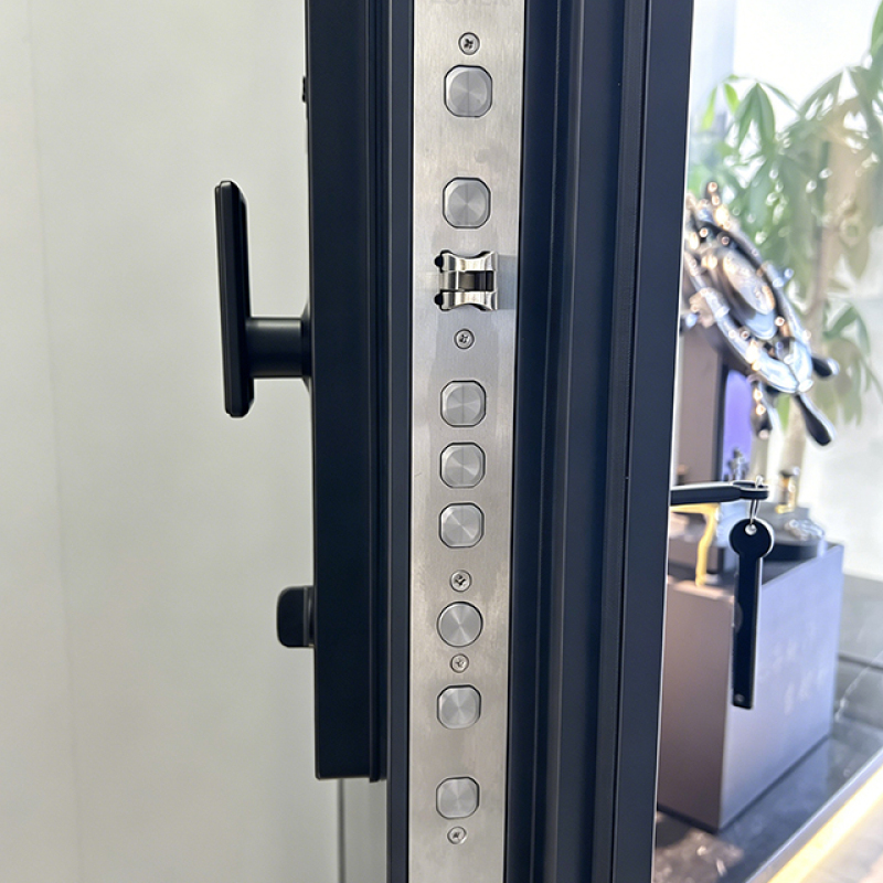 Grey Heavy duty door with smart lock cold rolled sheet steel door for high security industrial 
