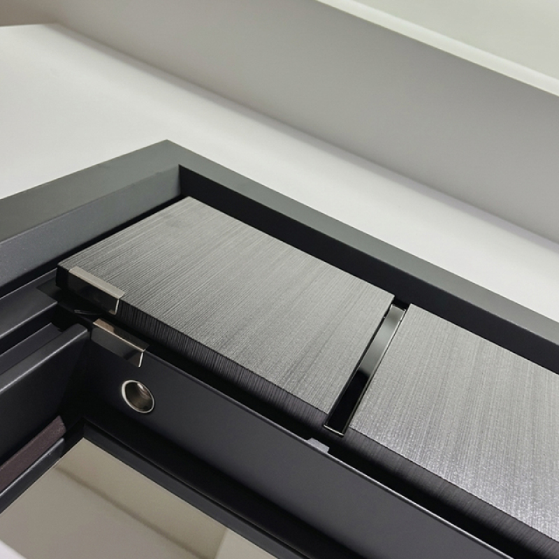 High quality steel door with smart lock and cold rolled sheet security gate for factory security