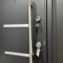 Luxury Design one and a half door Main Gate Soundproof Security Door Cold-rolled Sheet Steel for Villa.