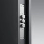 Charcoal Grey Sleek Plain Panel Security Door with Digital Lock for Upscale Residence Entry