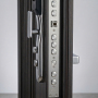 High quality steel door with smart lock and cold rolled sheet security gate for factory security