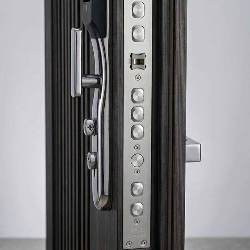 High quality steel door with smart lock and cold rolled sheet security gate for factory security