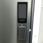 Grey Heavy duty door with smart lock cold rolled sheet steel door for high security industrial 