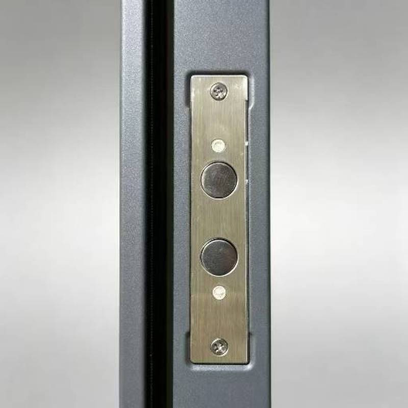 White Steel Security Single Entry Door With Decorative Art Glass Window Reinforced Steel Structure Custom Size For House Apartment Residential Main Entrance